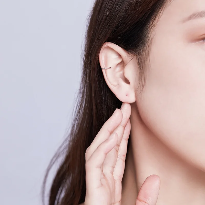 (imagem para) Brinco Argolas Simples estilo Pandora - SCE647 - Visualizar 6