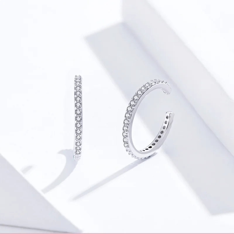 (imagem para) Brinco Argolas Simples estilo Pandora - SCE842 - Visualizar 3