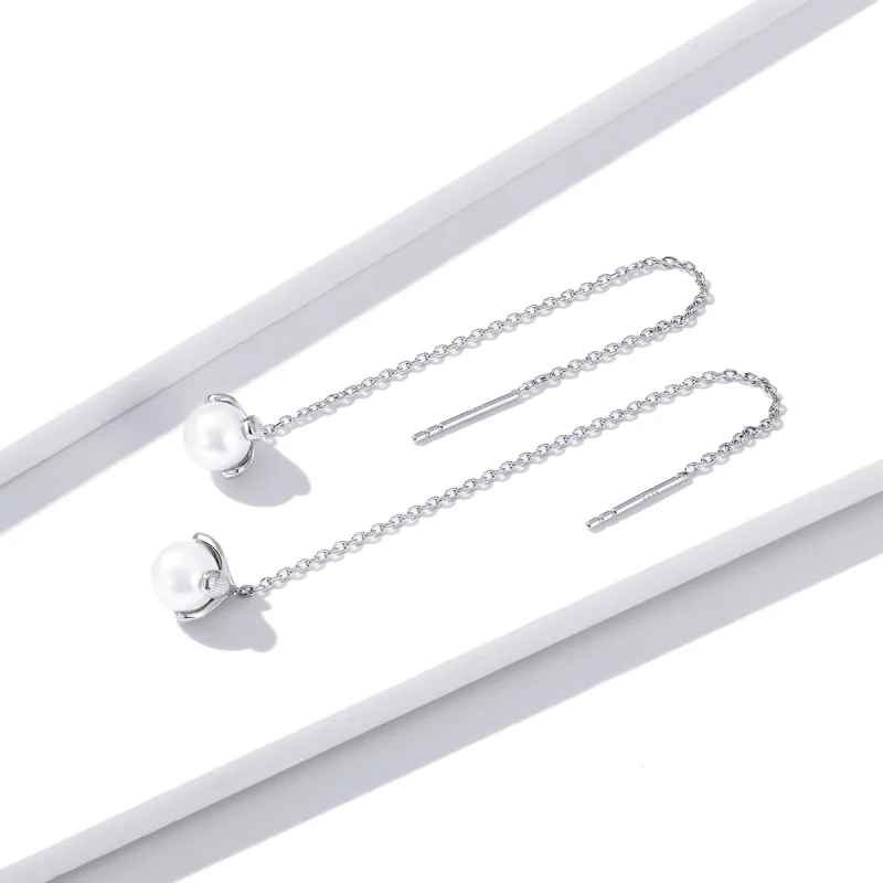 (imagem para) Brinco Broto de flores estilo Pandora - BSE373 - Visualizar 3