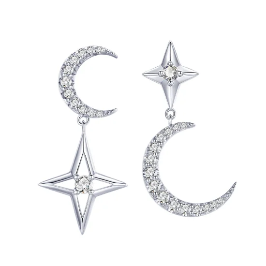 (imagem para) Brinco Céu da Lua Starlight estilo Pandora - BSE050