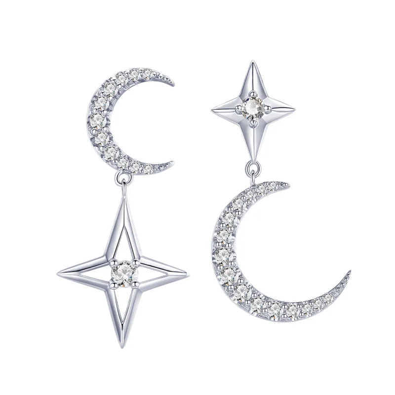 (imagem para) Brinco Céu da Lua Starlight estilo Pandora - BSE050