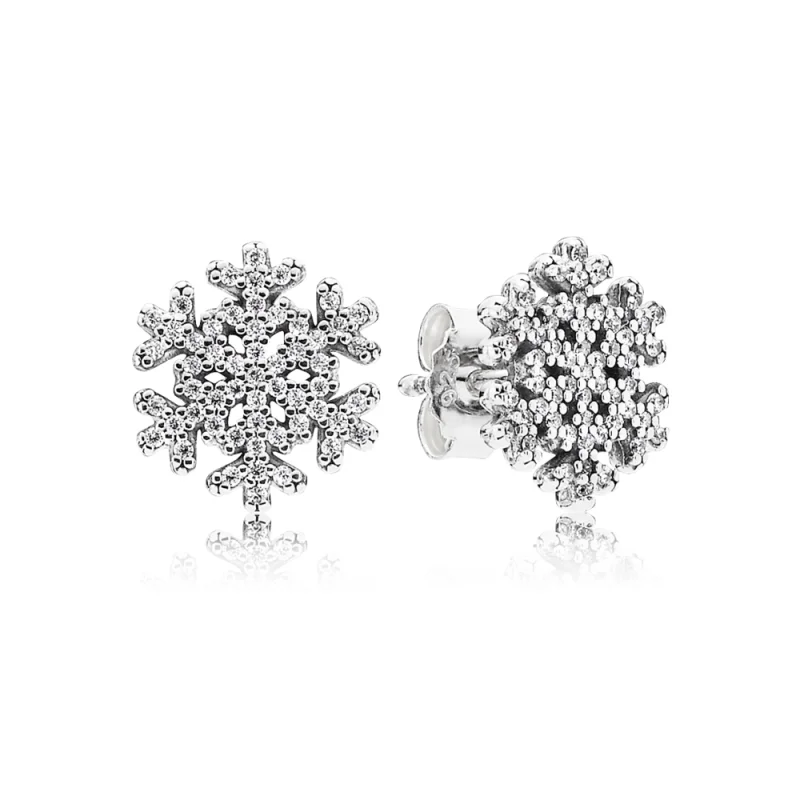 (imagem para) Brinco PANDORA Floco de Neve - 290589CZ