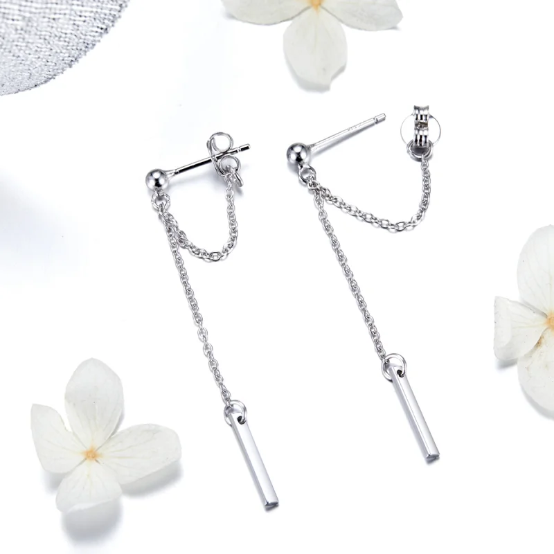 (imagem para) Brinco Geometria Clara estilo Pandora - SCE550 - Visualizar 4