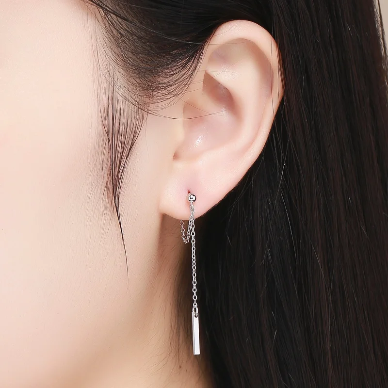 (imagem para) Brinco Geometria Clara estilo Pandora - SCE550 - Visualizar 5