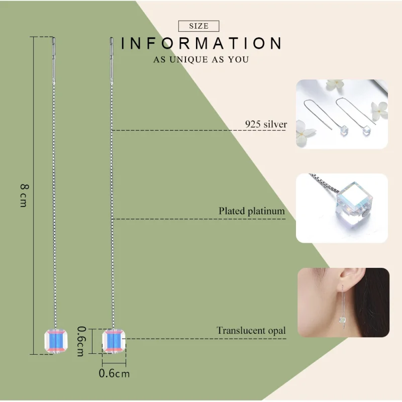 (imagem para) Brinco Lágrimas na profundidade do oceano estilo Pandora - SCE501 - Visualizar 3