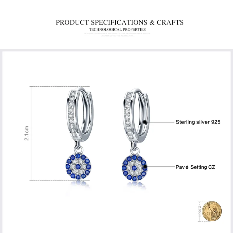 (imagem para) Brinco Mau-olhado life Pandora - SCE058 - Visualizar 3