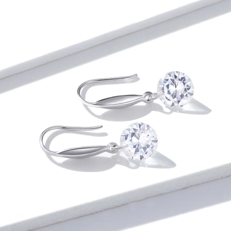 (imagem para) Brinco Menina brilhante estilo Pandora - BSE212 - Visualizar 2