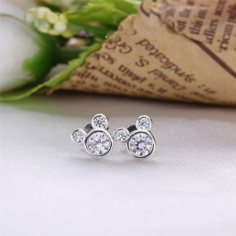 (imagem para) Brincos Pandora de prata Disney, Mickey - Visualizar 2