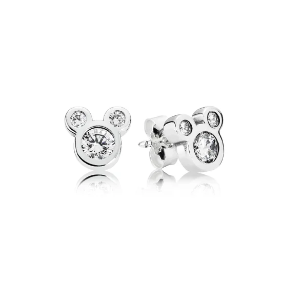 (imagem para) Brincos Pandora de prata Disney, Mickey