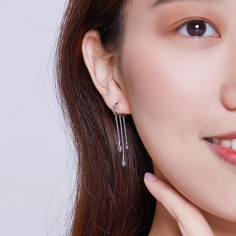 (imagem para) Brinco Nuvens Chuvosas life Pandora - BSE220 - Visualizar 7