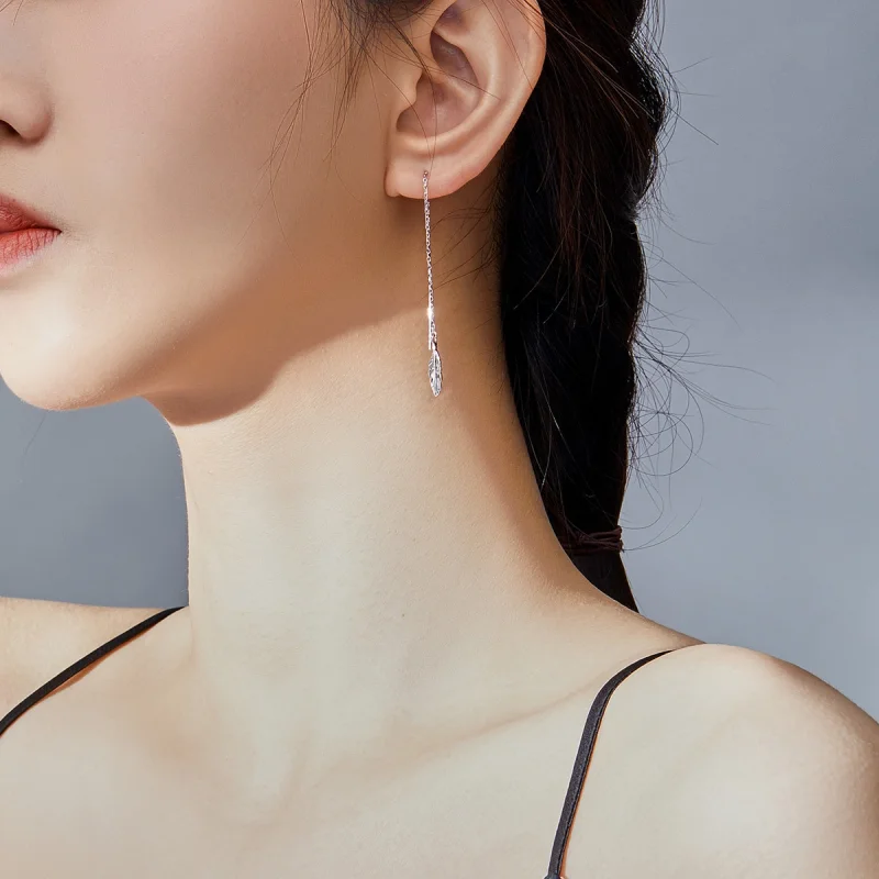 (imagem para) Brinco Pluma life Pandora - SCE786 - Visualizar 8