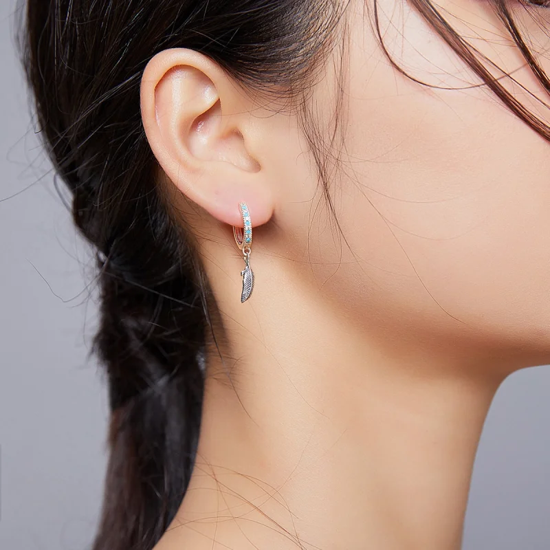 (imagem para) Brinco Pluma life Pandora - SCE898 - Visualizar 5