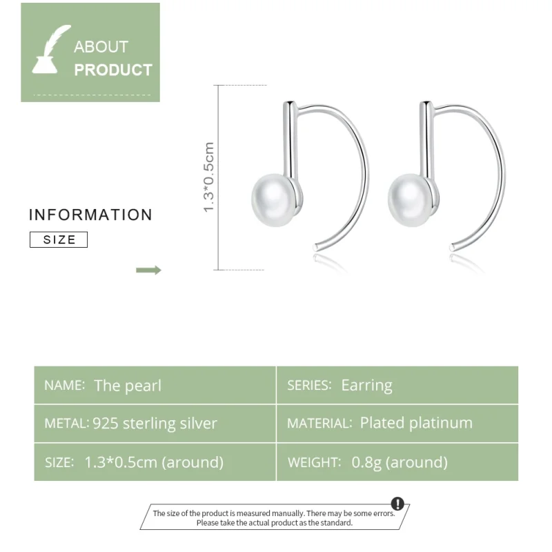 (imagem para) Brinco Pérola life Pandora - SCE604-A - Visualizar 3