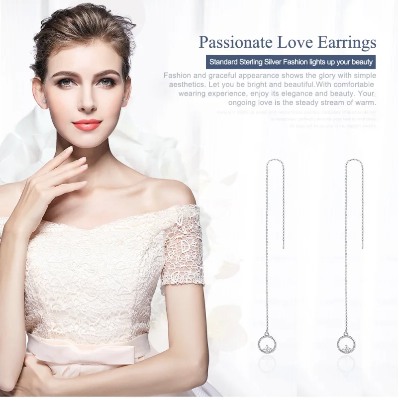 (imagem para) Brinco Sempre afetuoso estilo Pandora - SCE080 - Visualizar 2