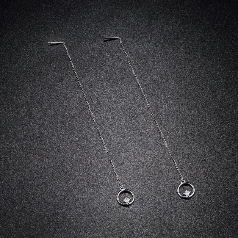 (imagem para) Brinco Sempre afetuoso estilo Pandora - SCE080 - Visualizar 5