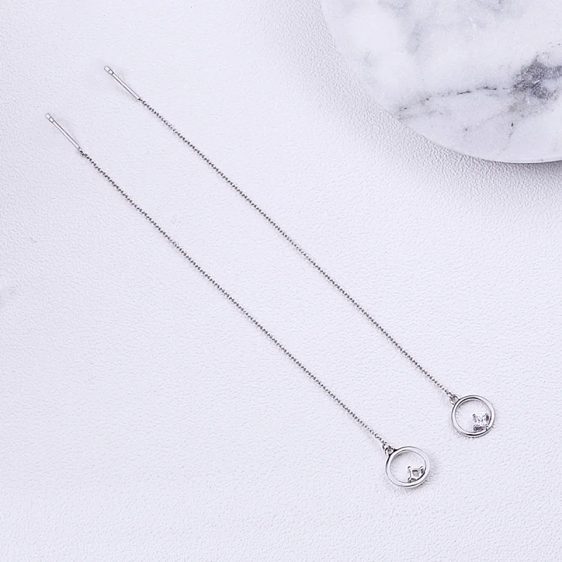 (imagem para) Brinco Sempre afetuoso estilo Pandora - SCE080 - Visualizar 6