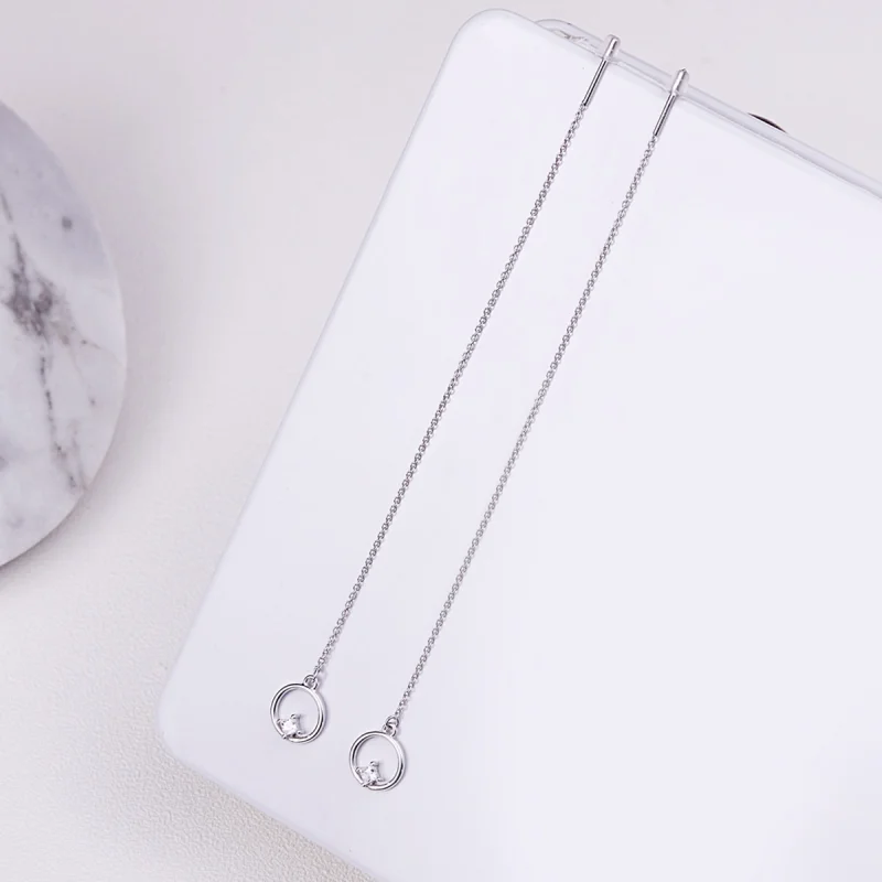 (imagem para) Brinco Sempre afetuoso estilo Pandora - SCE080 - Visualizar 7