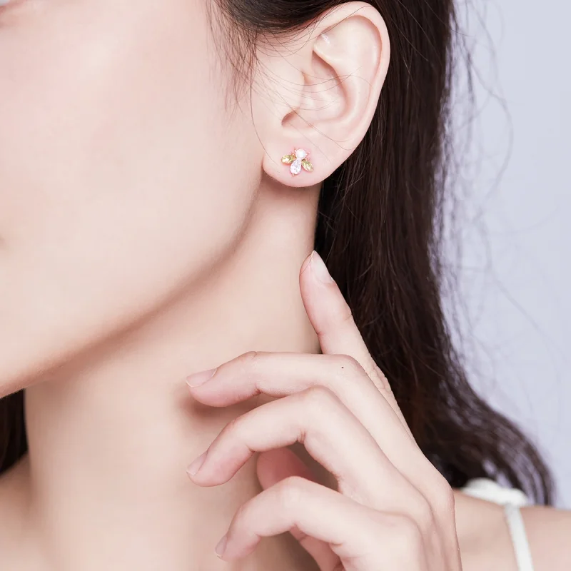 (imagem para) Brincos Petit Abelha estilo Pandora Rose - SCE643 - Visualizar 8