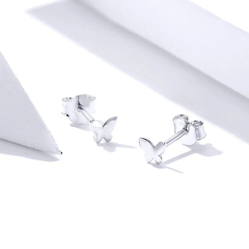 (imagem para) Brincos Petit Borboleta estilo Pandora - SCE775 - Visualizar 4