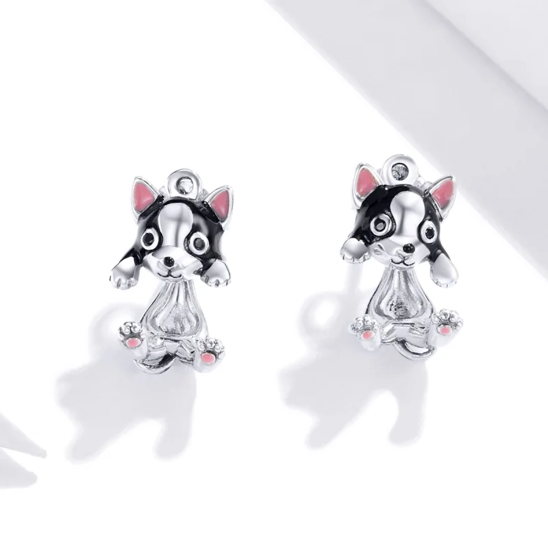 (imagem para) Brincos Petit Cachorro estilo Pandora - SCE978 - Visualizar 2