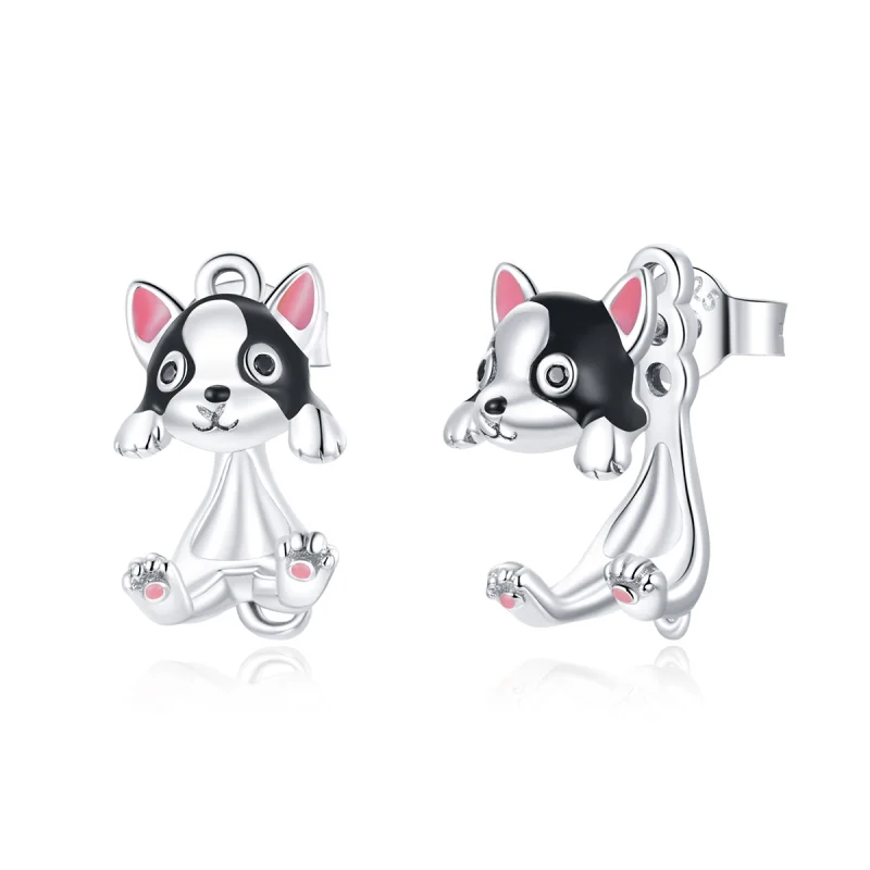 (imagem para) Brincos Petit Cachorro estilo Pandora - SCE978