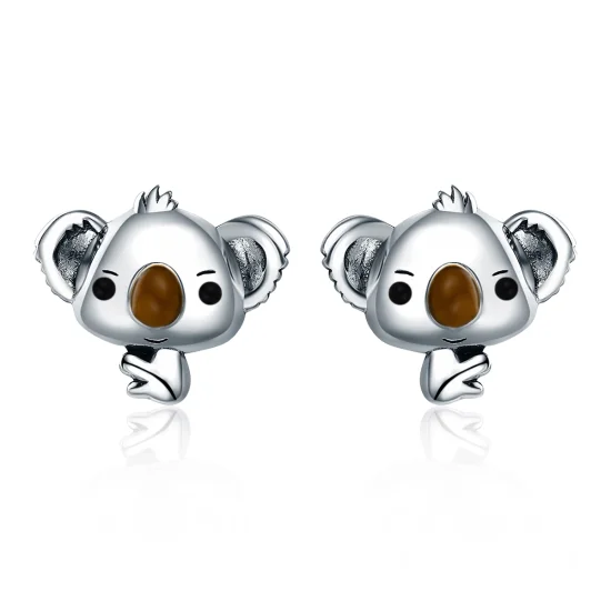 (imagem para) Brincos Petit Coala Fofo estilo Pandora - SCE381