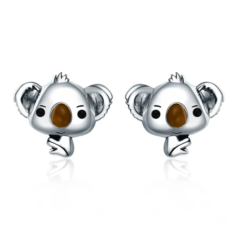 (imagem para) Brincos Petit Coala Fofo estilo Pandora - SCE381