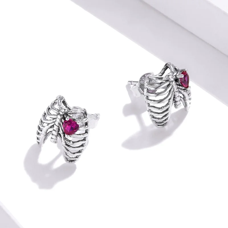 (imagem para) Brincos Petit Costelas estilo Pandora - SCE970 - Visualizar 4