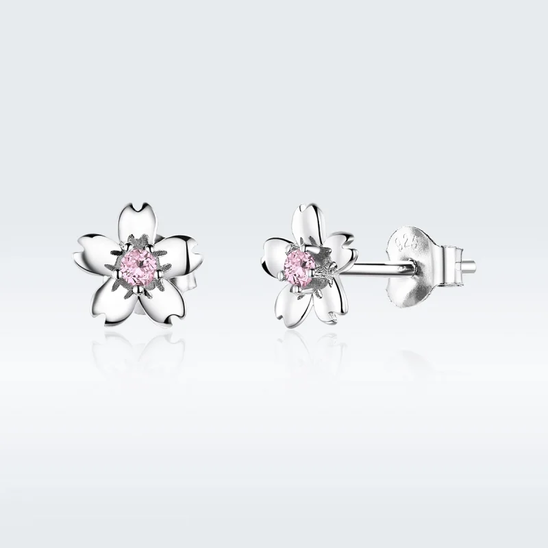 (imagem para) Brincos Petit Daisy Flower Stud estilo Pandora - SCE784