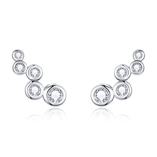 (imagem para) Brincos Petit Elegância Brilhante estilo Pandora - BSE235
