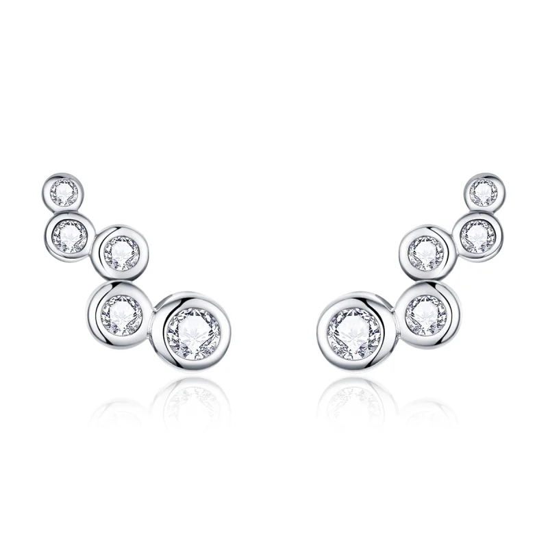 (imagem para) Brincos Petit Elegância Brilhante estilo Pandora - BSE235