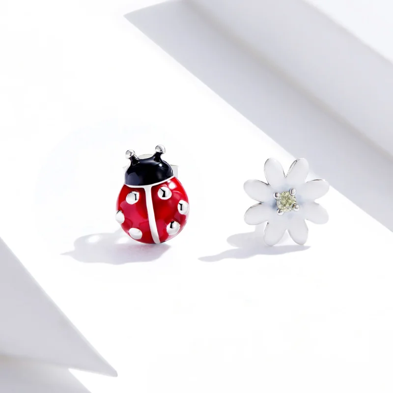 (imagem para) Brincos Petit Elfos de Jardim estilo Pandora - SCE917 - Visualizar 2