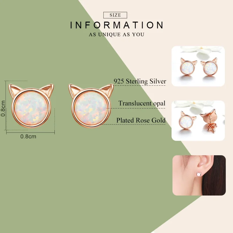 (imagem para) Brincos Petit Estrela miau estilo Pandora Rose - SCE538 - Visualizar 2
