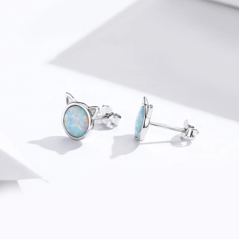 (imagem para) Brincos Petit Estrela miau estilo Pandora - SCE538-Q - Visualizar 4