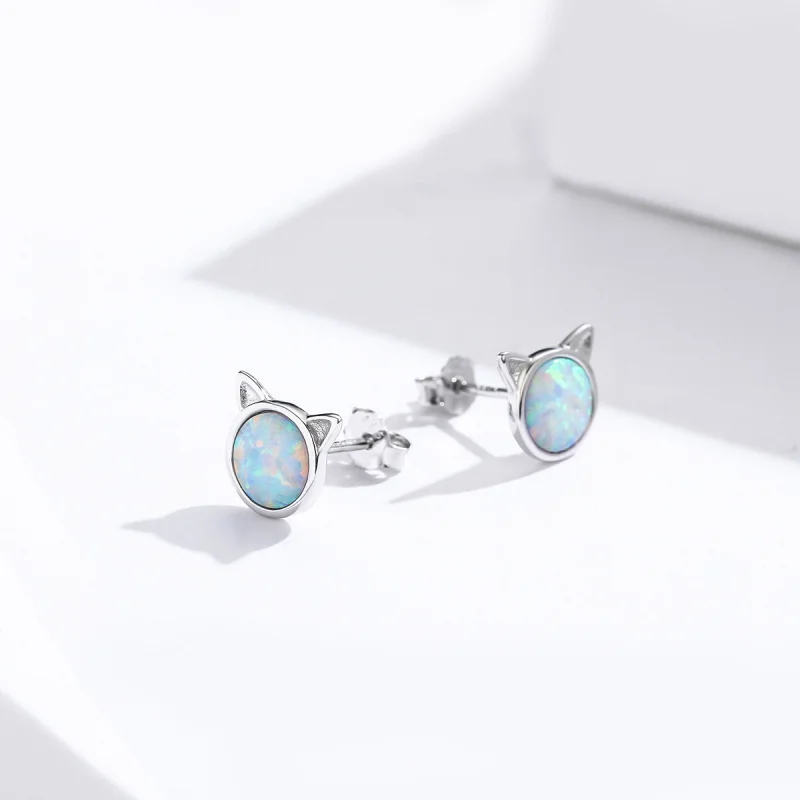 (imagem para) Brincos Petit Estrela miau estilo Pandora - SCE538-Q - Visualizar 5