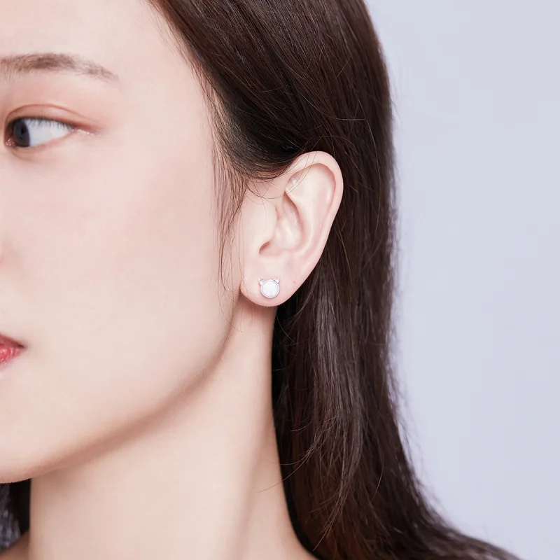 (imagem para) Brincos Petit Estrela miau estilo Pandora - SCE538-Q - Visualizar 7