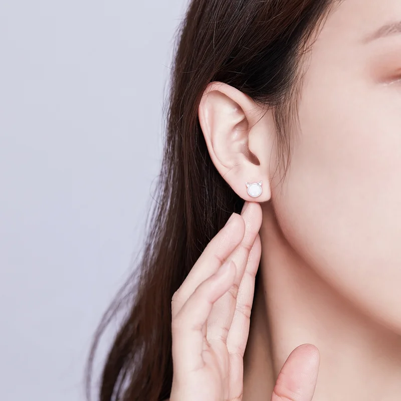 (imagem para) Brincos Petit Estrela miau estilo Pandora - SCE538-Q - Visualizar 8