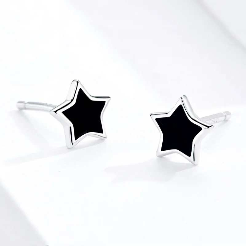 (imagem para) Brincos Petit Estrelas estilo Pandora - BSE275 - Visualizar 4
