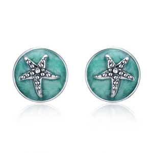 (imagem para) Brincos Petit Fantasy Starfish estilo Pandora - SCE205