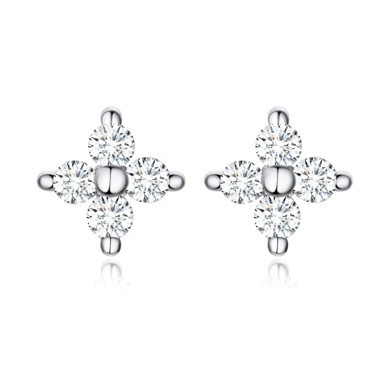 (imagem para) Brincos Petit Flor de luz estilo Pandora - SCE648