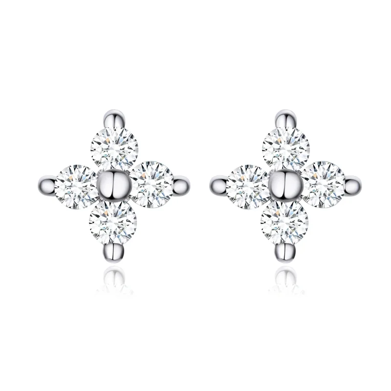 (imagem para) Brincos Petit Flor de luz estilo Pandora - SCE648
