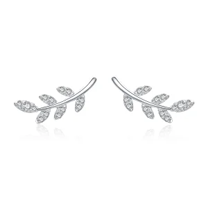 (imagem para) Brincos Petit Folhas de primavera estilo Pandora - BSE031