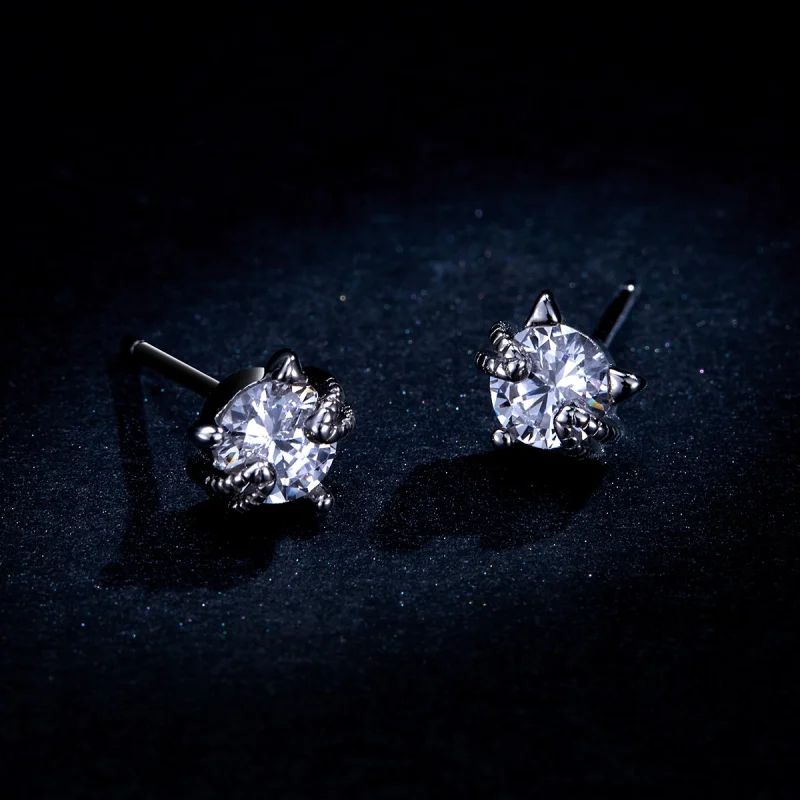 (imagem para) Brincos Petit Gatinho fofo estilo Pandora - BSE205 - Visualizar 9