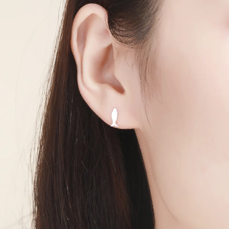 (imagem para) Brincos Petit Gato e peixe estilo Pandora - SCE488 - Visualizar 8