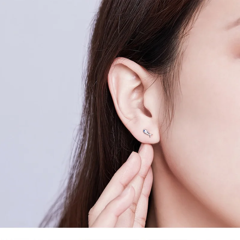 (imagem para) Brincos Petit Gato e peixe estilo Pandora - SCE623 - Visualizar 6