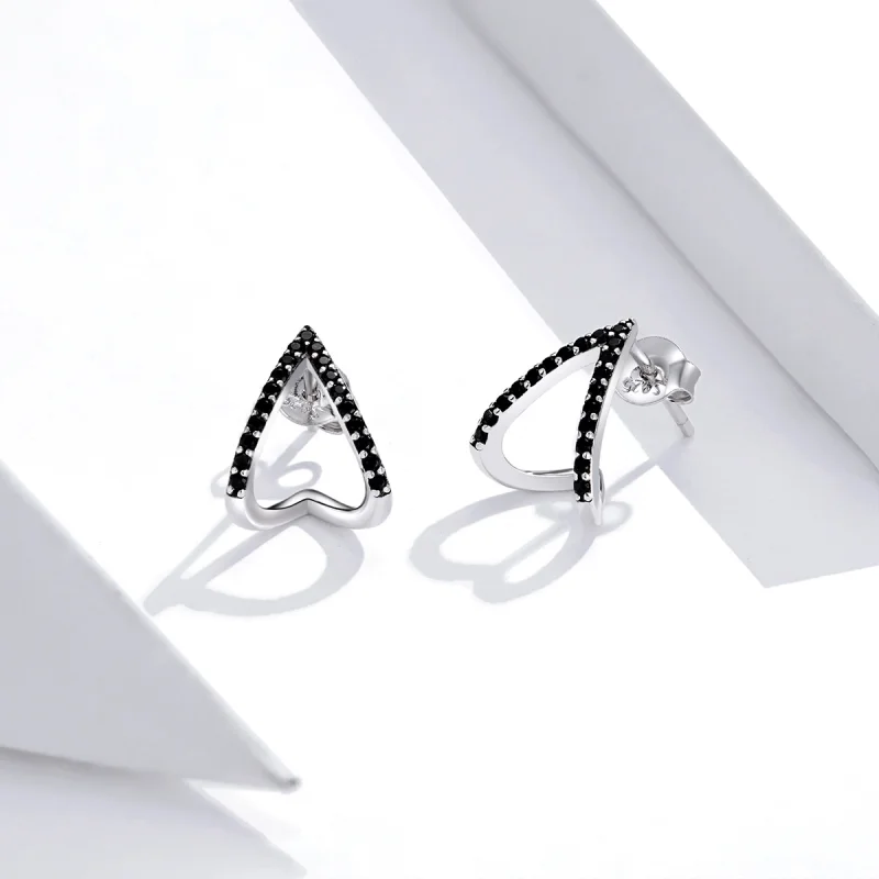 (imagem para) Brincos Petit Geometria Simples estilo Pandora - SCE924 - Visualizar 4