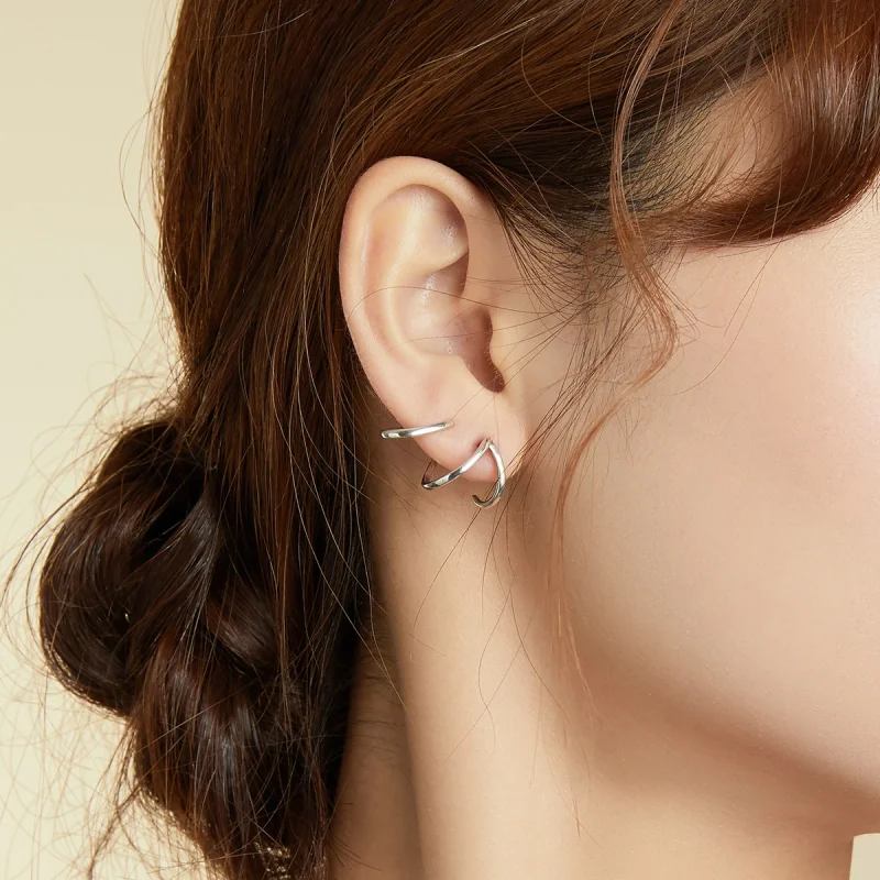 (imagem para) Brincos Petit Linha Simples estilo Pandora - SCE986 - Visualizar 6