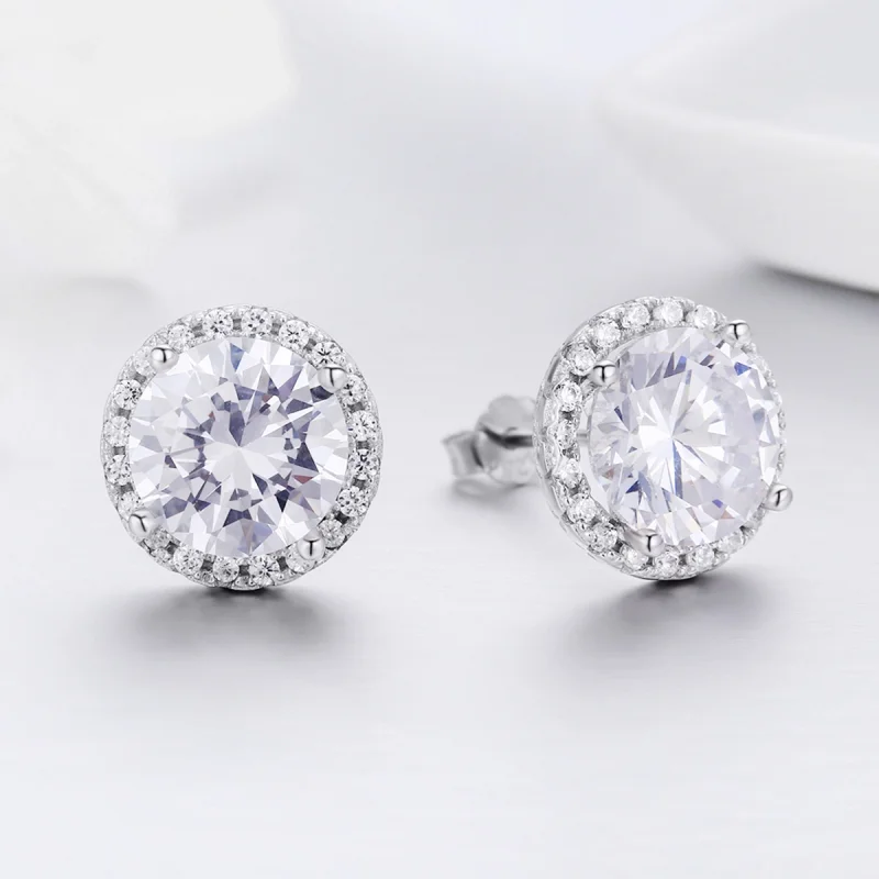 (imagem para) Brincos Petit Luz nobre estilo Pandora - SCE358 - Visualizar 7