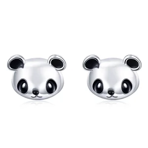 (imagem para) Brincos Petit Panda Fofinho estilo Pandora - SCE386
