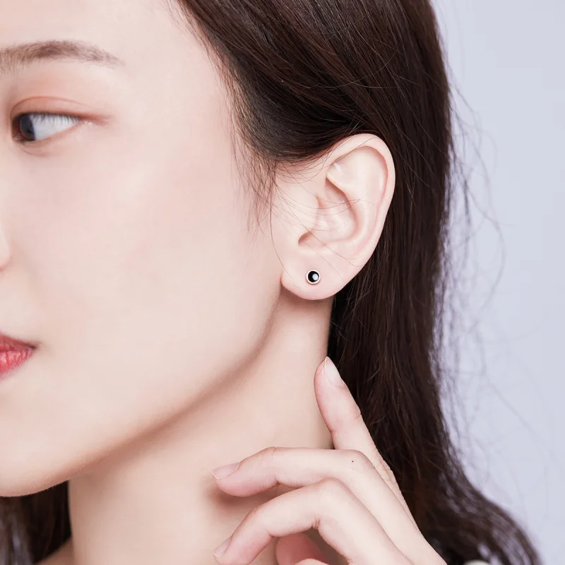 (imagem para) Brincos Petit Peça Redonda Pequena estilo Pandora - SCE694 - Visualizar 6